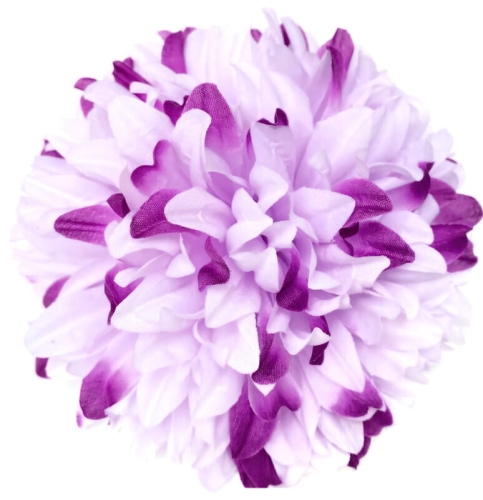 chryzantema główka wszystkich swietych biało różowa sztuczne kwiaty