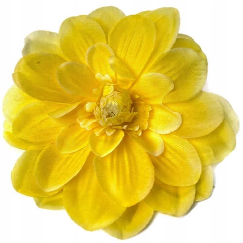 dalia żółta wyrobowa glowka sztuczne kwiaty