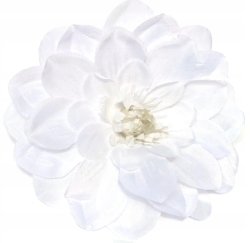 Dalia Biała Wyrobowa Główka x12 Sztuk Sztuczne Kwiaty