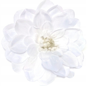 Dalia Biała Wyrobowa Główka x12 Sztuk Sztuczne Kwiaty