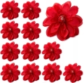 dalia czerwona wyrobowa główka sztuczne kwiaty