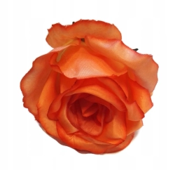 Sztuczny Kwiat Róży Główka Pomarańczowa 11 cm