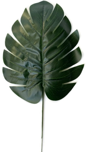 Liść Zielony Monstera Premium 34 cm Gałązka Dekoracyjna kwiaty sztuczne