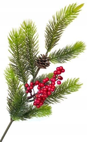 Gałązka Świerku Choinka Igliwie Ozdoba Świąteczna Sztuczne Kwiaty