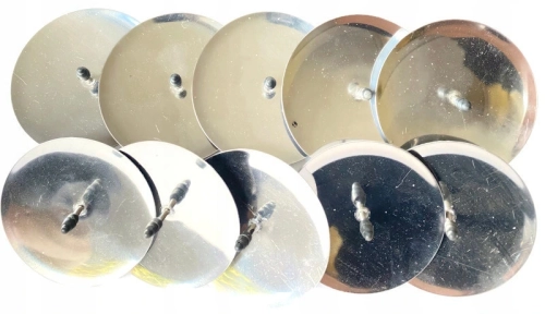 Srebrne Podstawki pod Świeczki Na Wieniec Świąteczny 10 Sztuk Boże Narodzenie