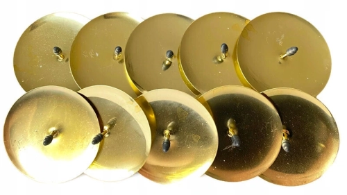 Złote Podstawki pod Świeczki Na Wieniec Świąteczny 10 Sztuk Boże Narodzenie