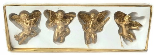 Złote Aniołki Zawieszki Świąteczne Ozdoba Boże Narodzenie