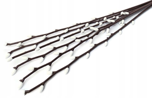 Bukiet Bazie Wielkanoc 6 Gałązek Ozdoba Sztuczne Kwiaty