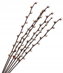 Bukiet Bazie Wielkanoc 6 Gałązek Ozdoba Sztuczne Kwiaty