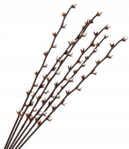 Bukiet Bazie Wielkanoc 6 Gałązek Ozdoba Sztuczne Kwiaty