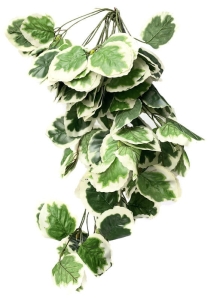 Bluszcz Liści Biało Zielonych Bukiet Zwis Dekoracyjny 70 cm Sztuczne Kwiaty