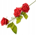 Róża Czerwona Gałązka Piankowa Bukiet Sztuczne Kwiaty