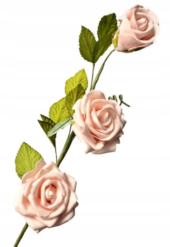 Róża Gałązka Piankowa Bukiet Sztuczne Kwiaty