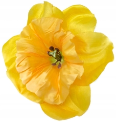 Żonkil Główka 6 Sztuk Narcyz Premium Wielkanoc Sztuczne Kwiaty