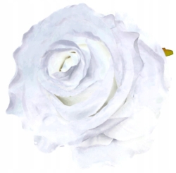 Róża Biała Kwiat Sztuczny Główka Wyrobowa 9 cm