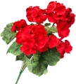 Bukiet Pelargonia Czerwona Premium Kwiat Sztuczny