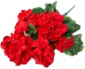 Bukiet Pelargonia Czerwona Premium Kwiat Sztuczny