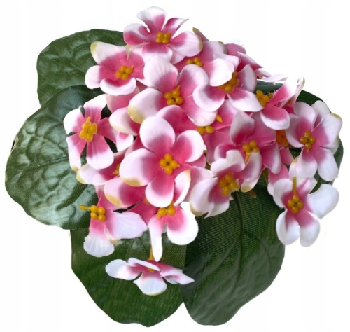 Bukiet Prymulka Biało Różowa Wiosna Kwiaty Sztuczne