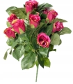 Sztuczny Bukiet Różowych Róż 14 Główek Premium Kompozycja