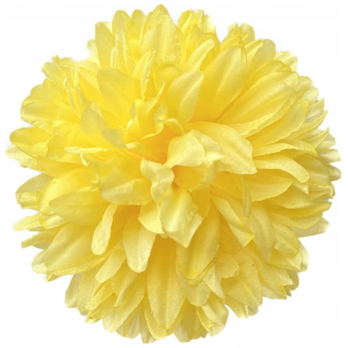 Chryzantema Główka Żółta 7 Cali Kwiat Sztuczny