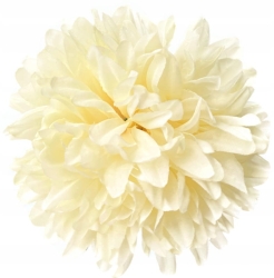 Chryzantema Główka Krem 7 Cali Kwiat Sztuczny