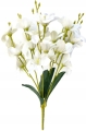 Sztuczny Bukiet Storczyków Białych 5 Gałązek Kwiatów Dekoracja Wysoka Jakość Ozdoby