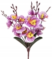 Sztuczny Bukiet Kwiatów Storczyk Fioletowy 5 Gałązek
