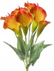 Kalia Sztuczny Bukiet Kwiatów Kalla 7 Główek Do Wazonu