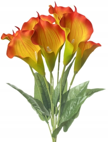 Kalia Sztuczny Bukiet Kwiatów Kalla 7 Główek Do Wazonu