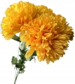 Sztuczny Bukiet Chryzantemy 5 Główek Żółtych Premium Kwiat Sztuczny