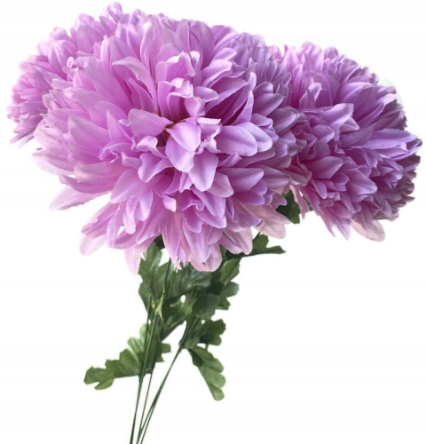 Sztuczny Bukiet Chryzantemy 5 Główek Różowych Premium Kwiat Sztuczny