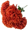 Sztuczny Bukiet Chryzantemy 5 Główek Czerwonych Premium Kwiat Sztuczny