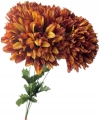 Sztuczny Bukiet Chryzantemy 5 Główek Bordowych Premium Kwiat Sztuczny