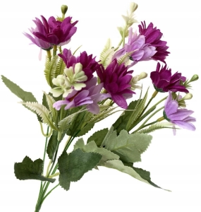 Stokrotka Bukiecik Margerytka Różowa 5 Gałązek Sztuczne Kwiaty