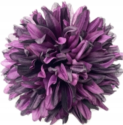 Chryzantema Główka 7 Cali Fioletowa Kwiat Sztuczny