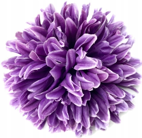 Chryzantema Główka 7 Cali Fioletowa Kwiat Sztuczny Wszystkich Świętych