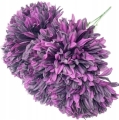 Sztuczny Bukiet Chryzantemy 5 Główek Fioletowych Premium Kwiat Sztuczny