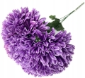 Sztuczny Bukiet Chryzantemy 5 Główek Fioletowych Premium Kwiat Sztuczny