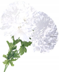 Sztuczny Bukiet Chryzantemy 5 Główek Białych Premium Kwiat Sztuczny