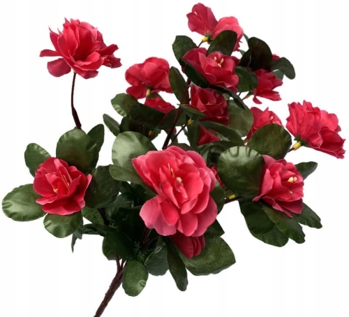 Sztuczny Bukiet Kwiatów Begonii Różowych 7 Gałązek Kompozycja