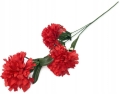 Sztuczny Kwiat Goździk Czerwony Gałązka Premium Do Wazonu Wiosna Stroik