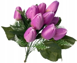 Sztuczny Bukiet Kwiatów Tulipan Różowy Wielkanoc