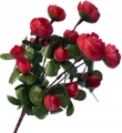 Sztuczny Bukiet Kwiatów Piwonii Czerwonych 6 Gałązek Do Stroików Do Wazonu