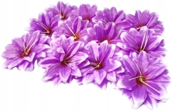 Fioletowy Sztuczny Kwiat Główka Dalii 12 Sztuk Do Kompozycji