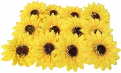 Sztuczny Kwiat Słonecznik 12 Główek Do Wyrobu Stroik