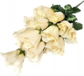 Bukiet Róż 18 Główek Róży Żółtej Sztuczne Kwiaty Święto Zmarłych