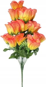 Bukiet Róż 18 Główek Róży Premium Sztuczne Kwiaty