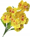 Kwiat Sztuczny Storczyk Żółty Bukiet 10 Gałązek Do Stroików Gałązki Wazon