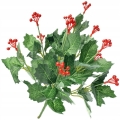 Świąteczna Jarzębina Bukiet 12 Gałązek Boże Narodzenie Kwiat Sztuczny Wazon Stroik Dekoracja