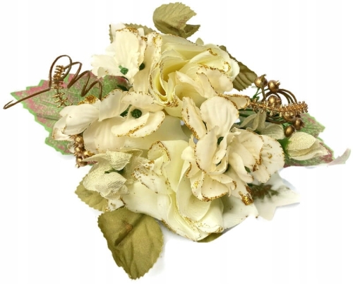 Świąteczny Wianek Wieniec Na Świece Boże Narodzenie Kwiat Sztuczny Stroik Wazon